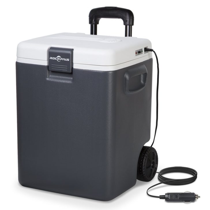 Rockpals Electric Cooler/Warmer on Wheels and Handle, Portable Thermoelectric Chiller