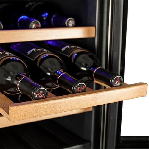 Koldfront 24 Bottle Free Standing Dual Zone Wine Cooler Rack